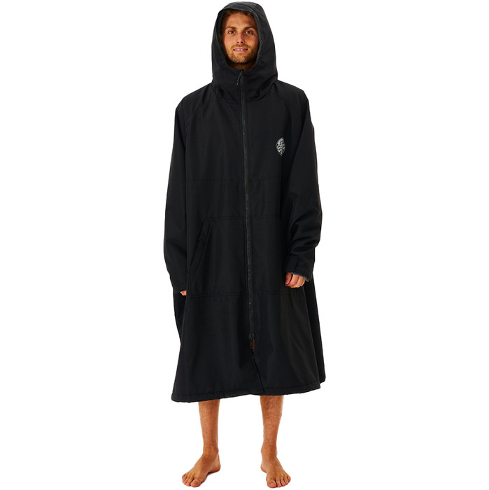 2023 Rip Curl Surf Series Hooded Changing Robe / Poncho 005MTO - Black